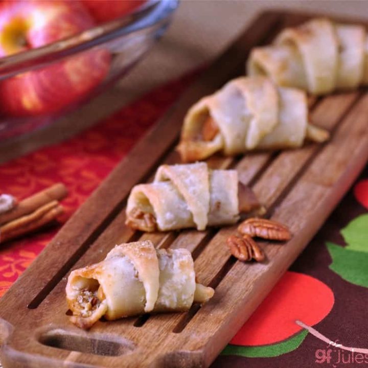 gluten free apple crescent rolls served - gfJules