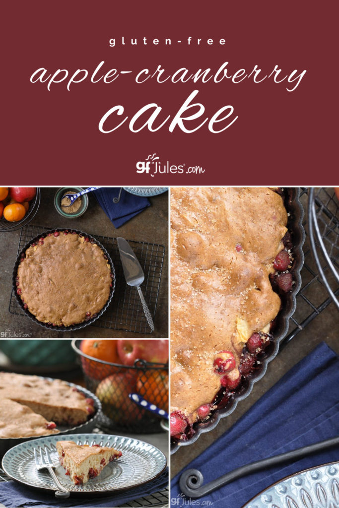 Gluten Free Apple Cranberry Cake | gfJules