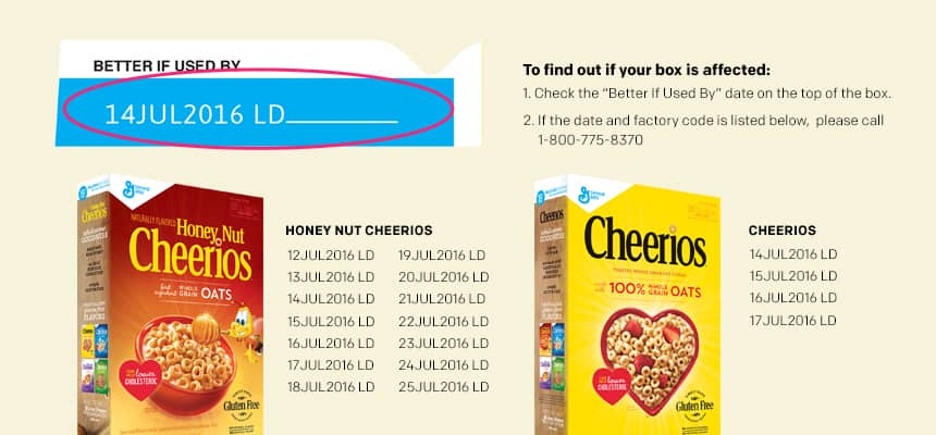 cheerios recall