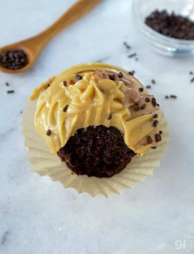 gluten free chocolate cupcakes with bite cu