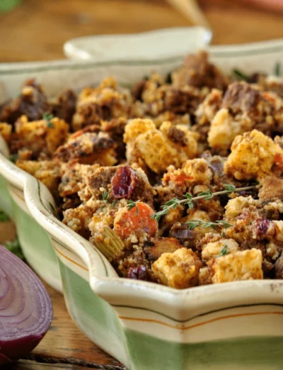 Gluten Free Stuffing with carrots square