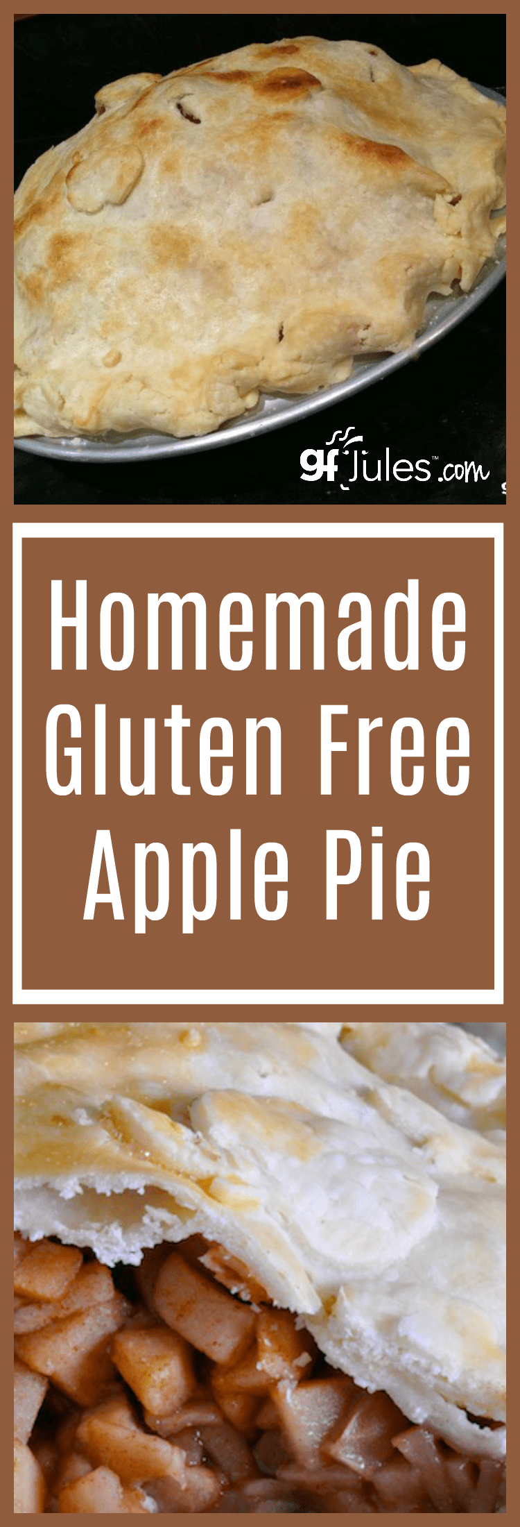 Homemade apple pie just like grandma's, but also a gluten free apple pie so everyone can enjoy it! Tender, flaky crust + sweet juicy apples = perfection!