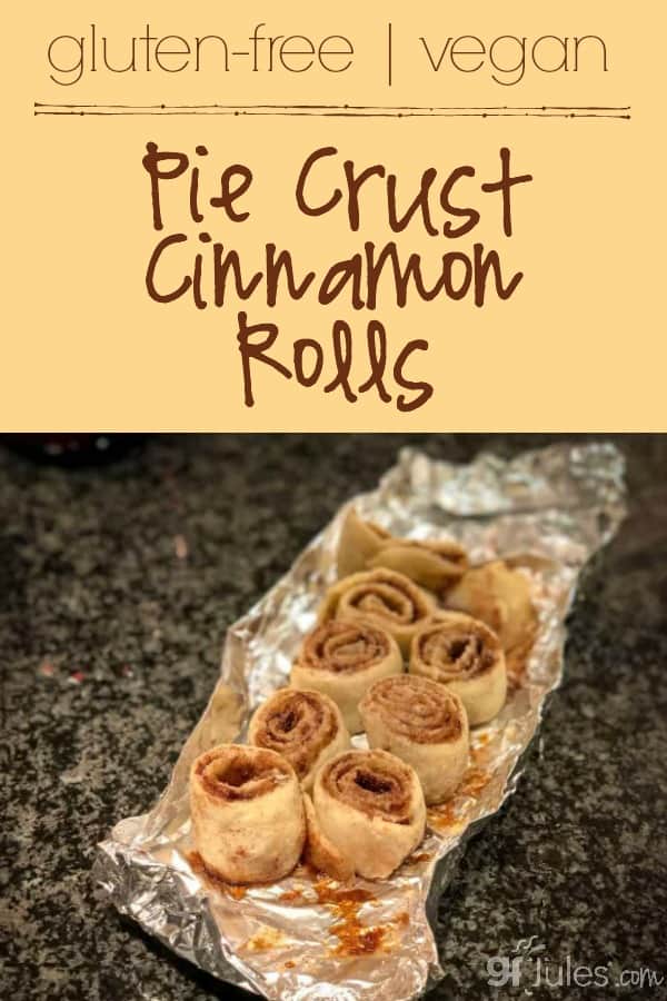 Gluten Free Vegan Pie Crust Cinnamon Rolls - gfJules