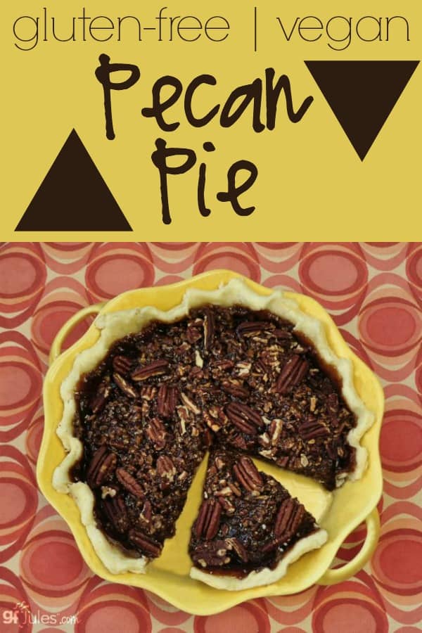 gluten free, dairy free, vegan pecan pie - gfJules