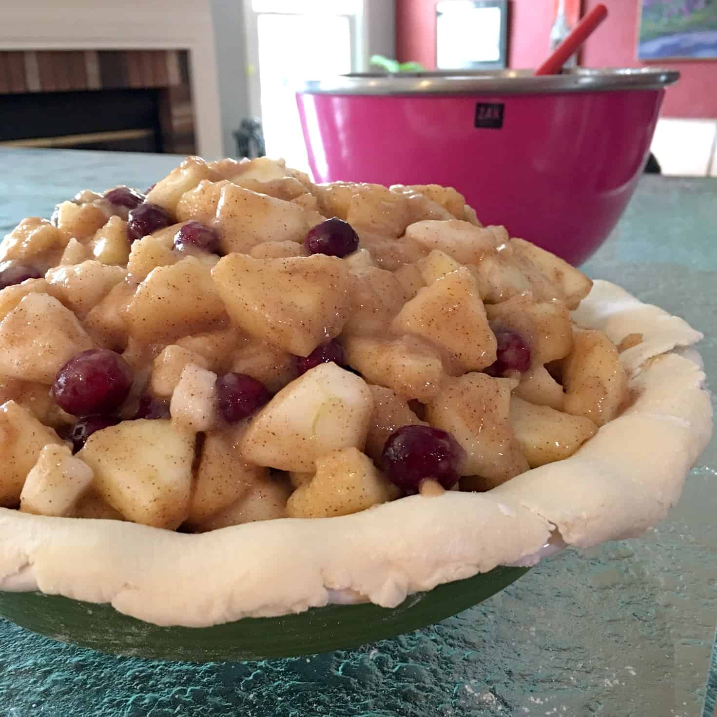 apple pie making