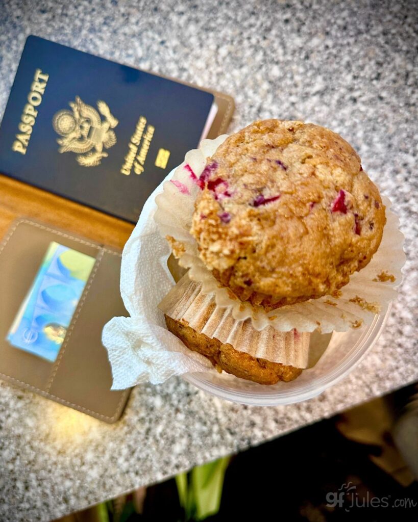 gluten free cranberry muffins with passport