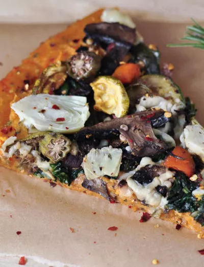 gluten free sweet potato pizza slice 2