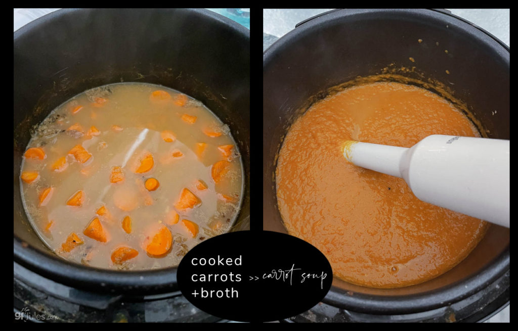 making curried carrot soup | gfJules