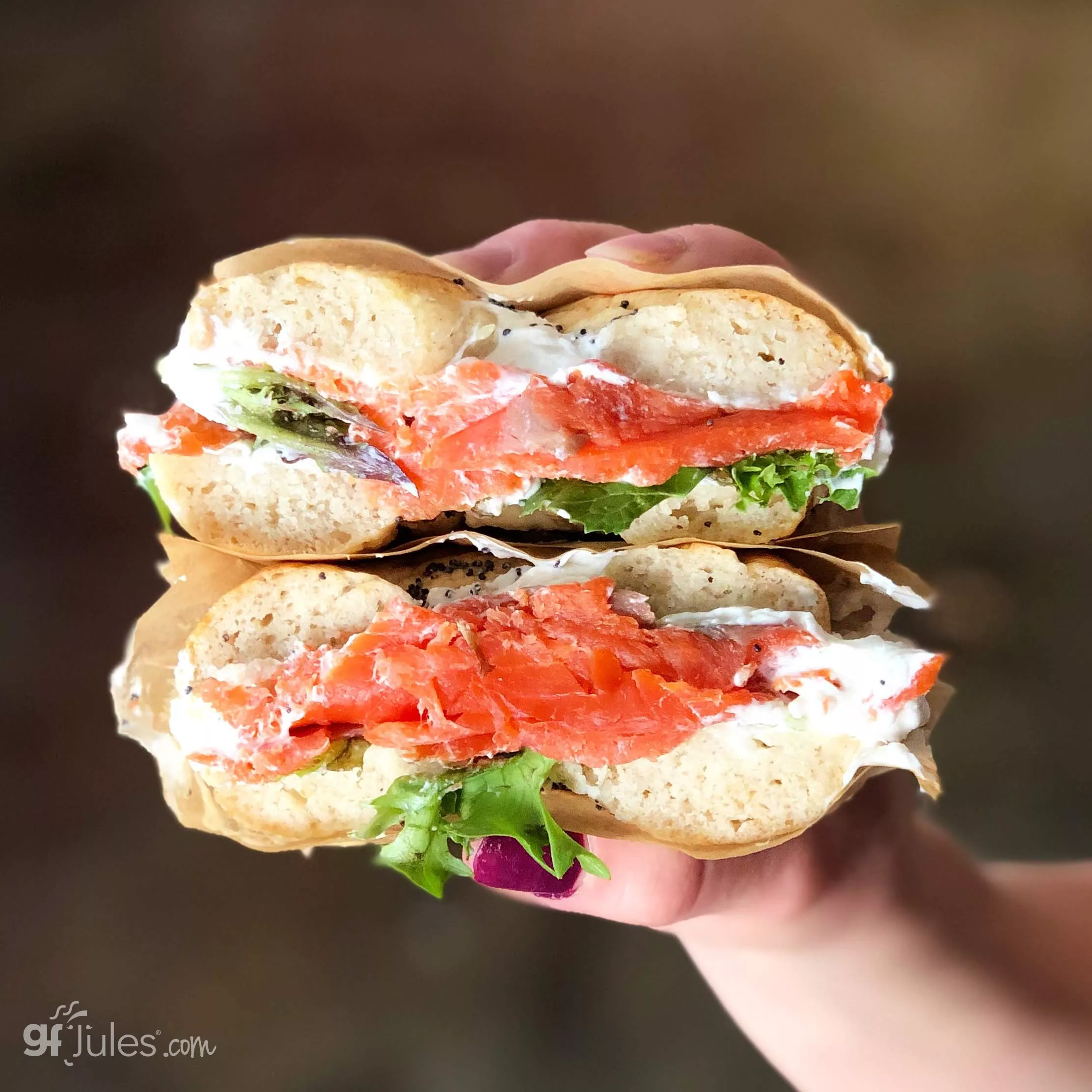 gluten free bagel sandwich