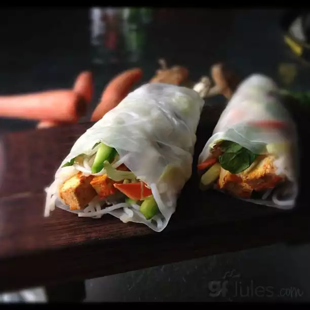 vegan gluten free spring rolls - gfJules