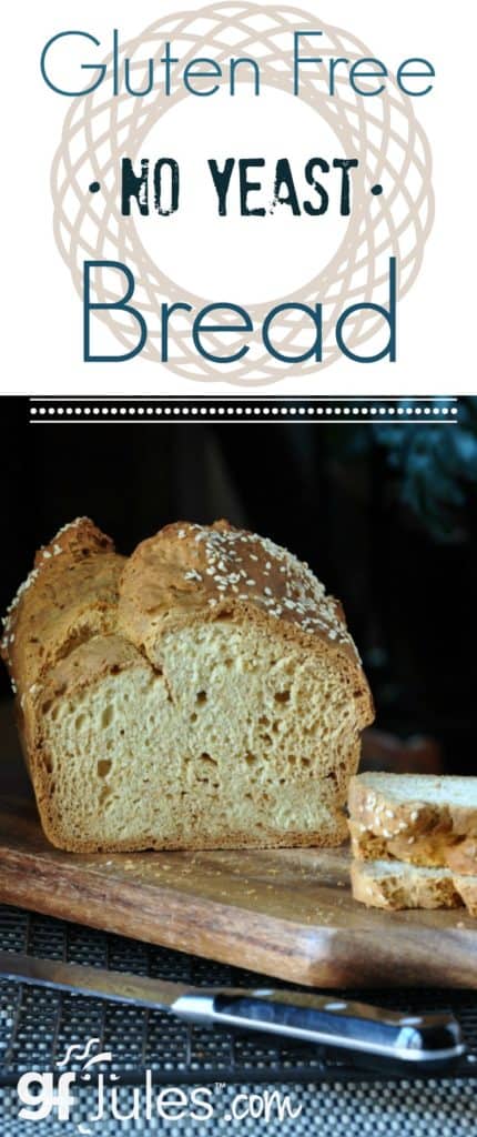 Gluten Free No Yeast Bread Recipe - Make sandwiches again! | gfJules.com