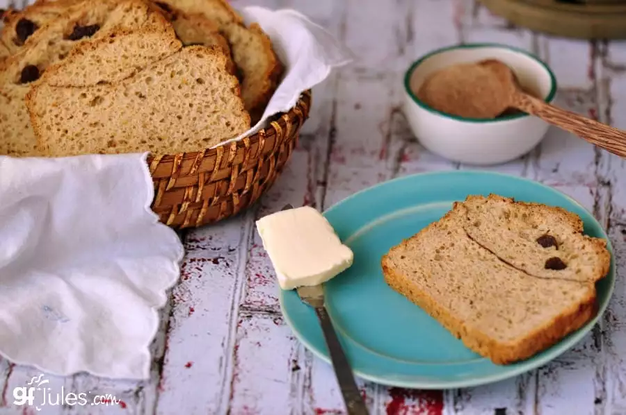 gluten free cinnamon raisin loaf - gfJules