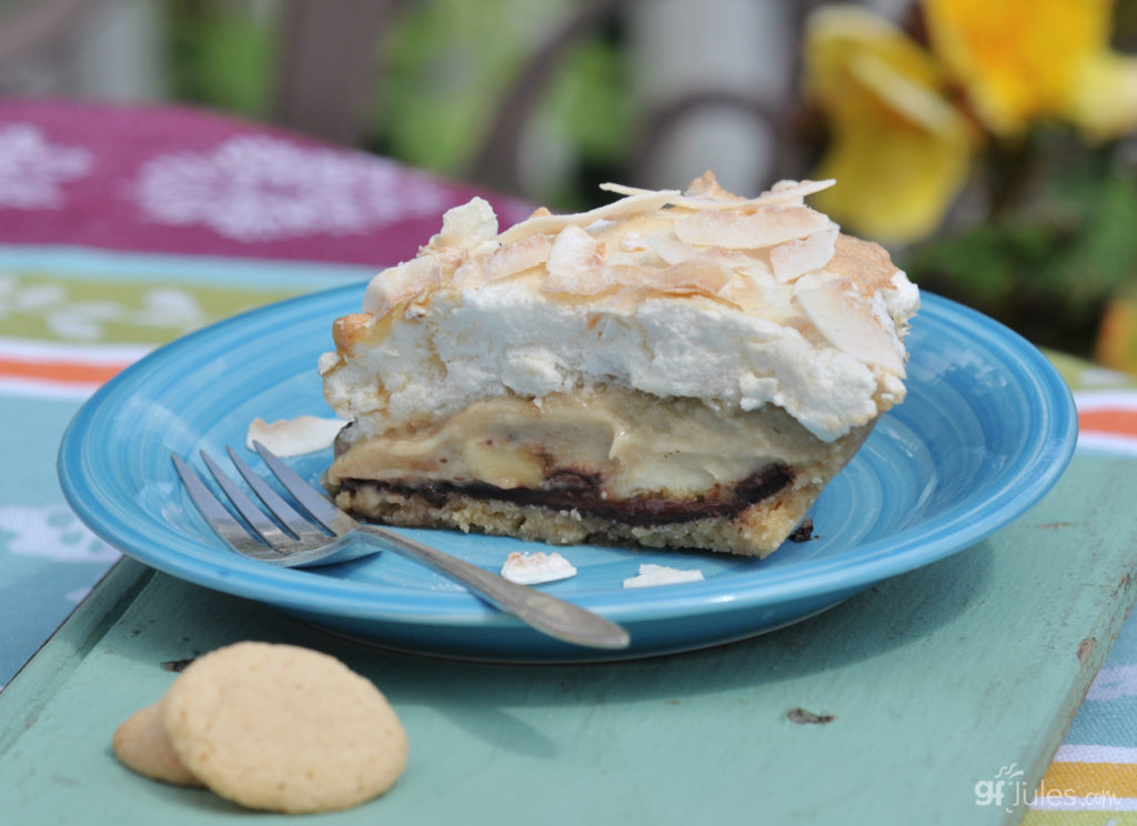 Gluten Free Coconut Banana Cream Pie Slice 2