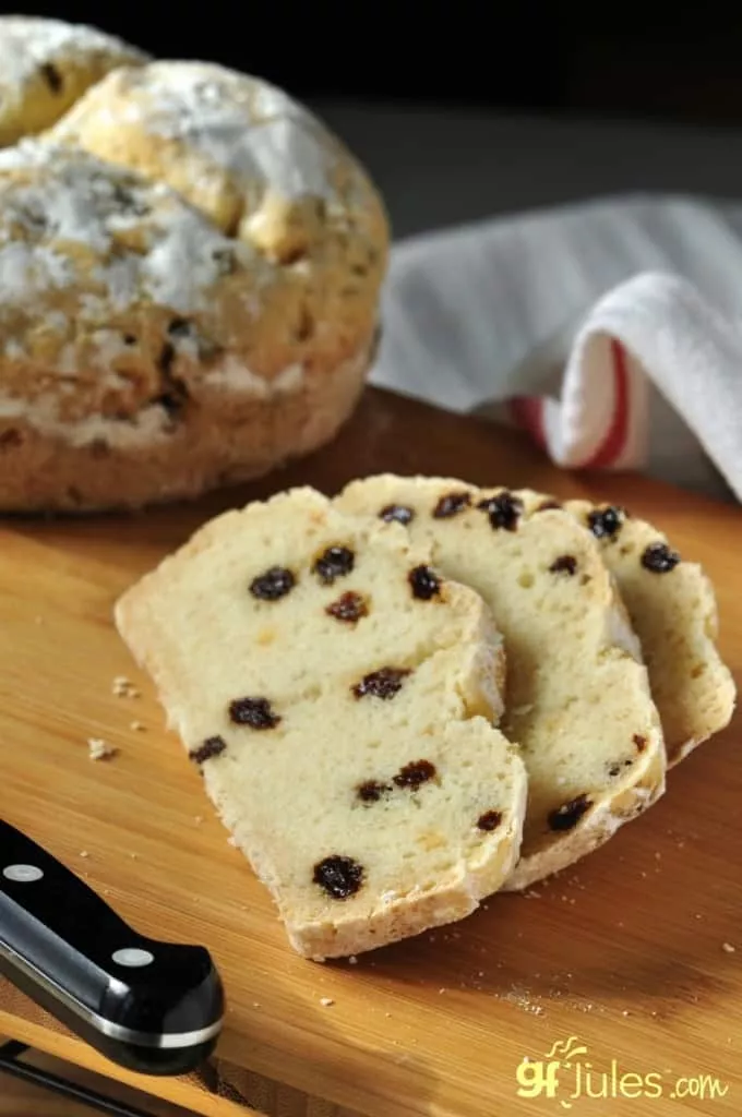 Gluten Free Irish Soda Bread Slices -gfJules