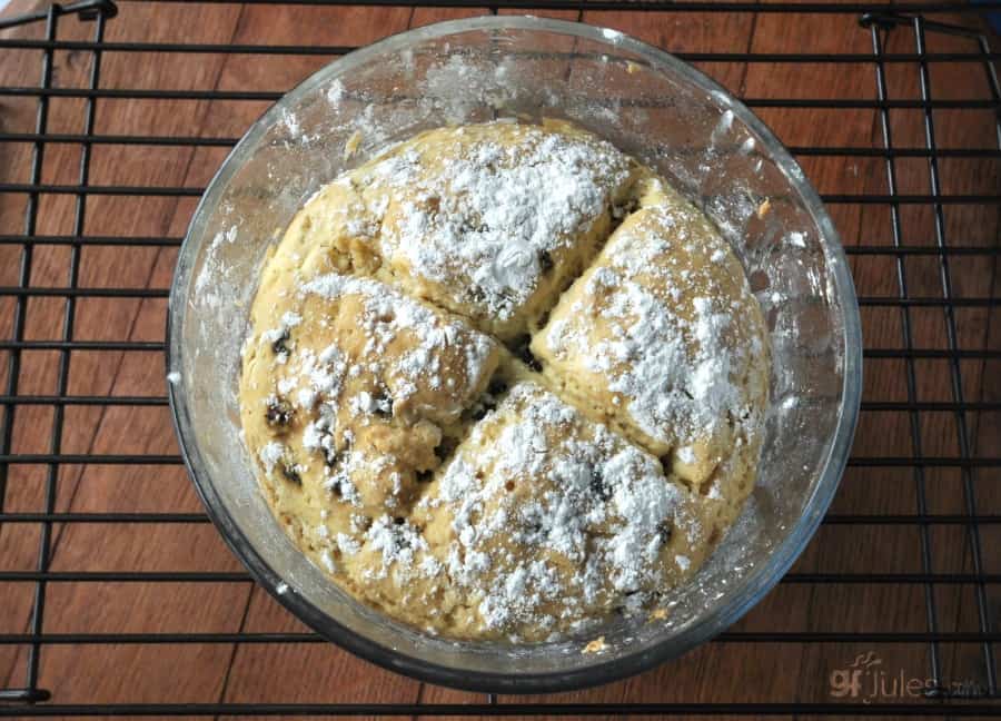 Gluten Free Irish Soda Bread in Bowl -gfJules