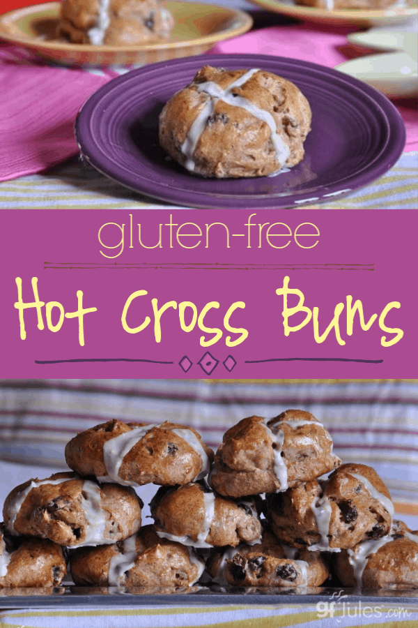 Gluten Free Hot Cross Buns are one of the foods most associated with the Easter season, but certainly yummy enough to make and enjoy any time of year!