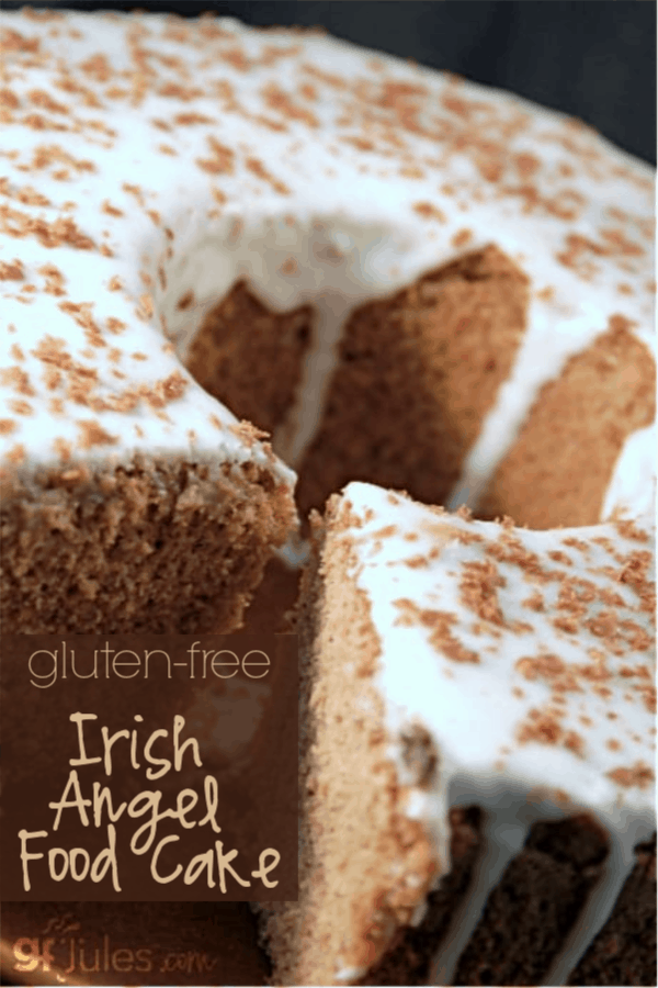 This Irish twist on this Angel Food Cake produces a slightly chocolatey, flavorful cake that is perfect for any party or special dessert occasion.