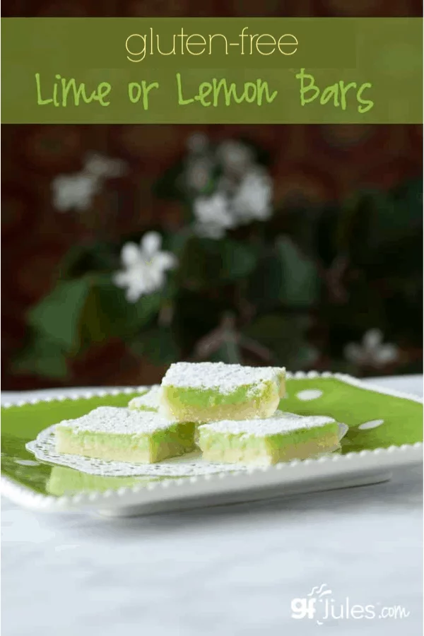 Gluten Free Lime or Lemon Bars by gfJules