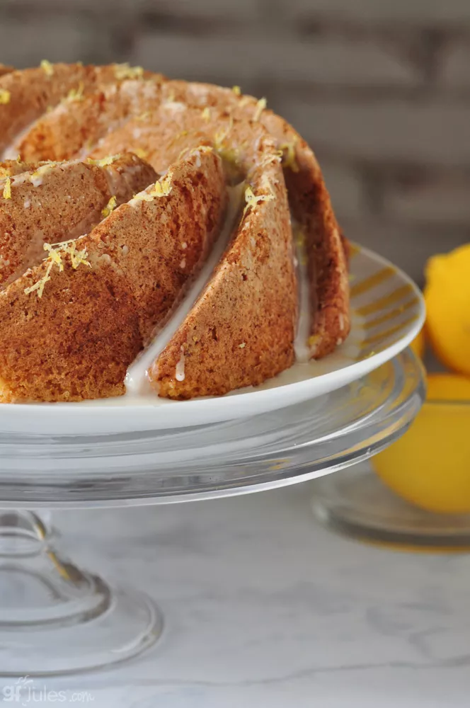 gluten free lemon pound cake bundt whole |gfJules