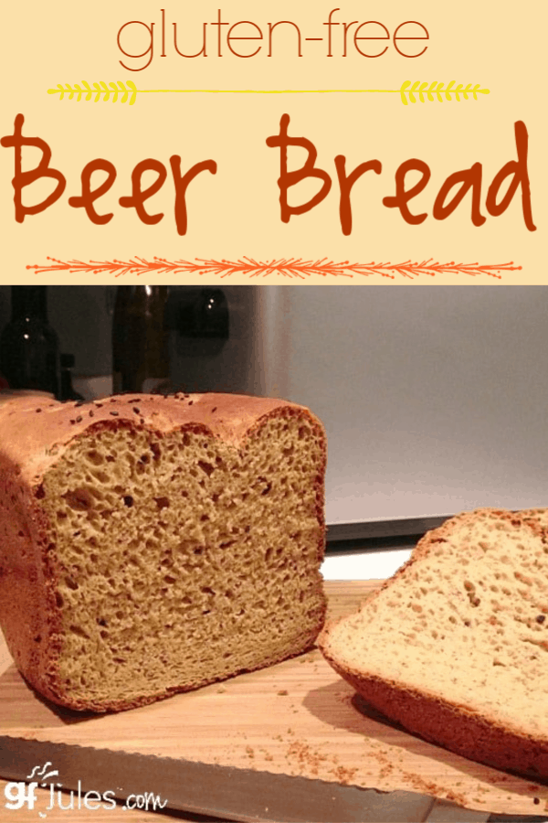 This gluten free beer bread recipe is so versatile that it can also be baked into dinner rolls or even hamburger buns! Bake in the oven or in a bread machine. 