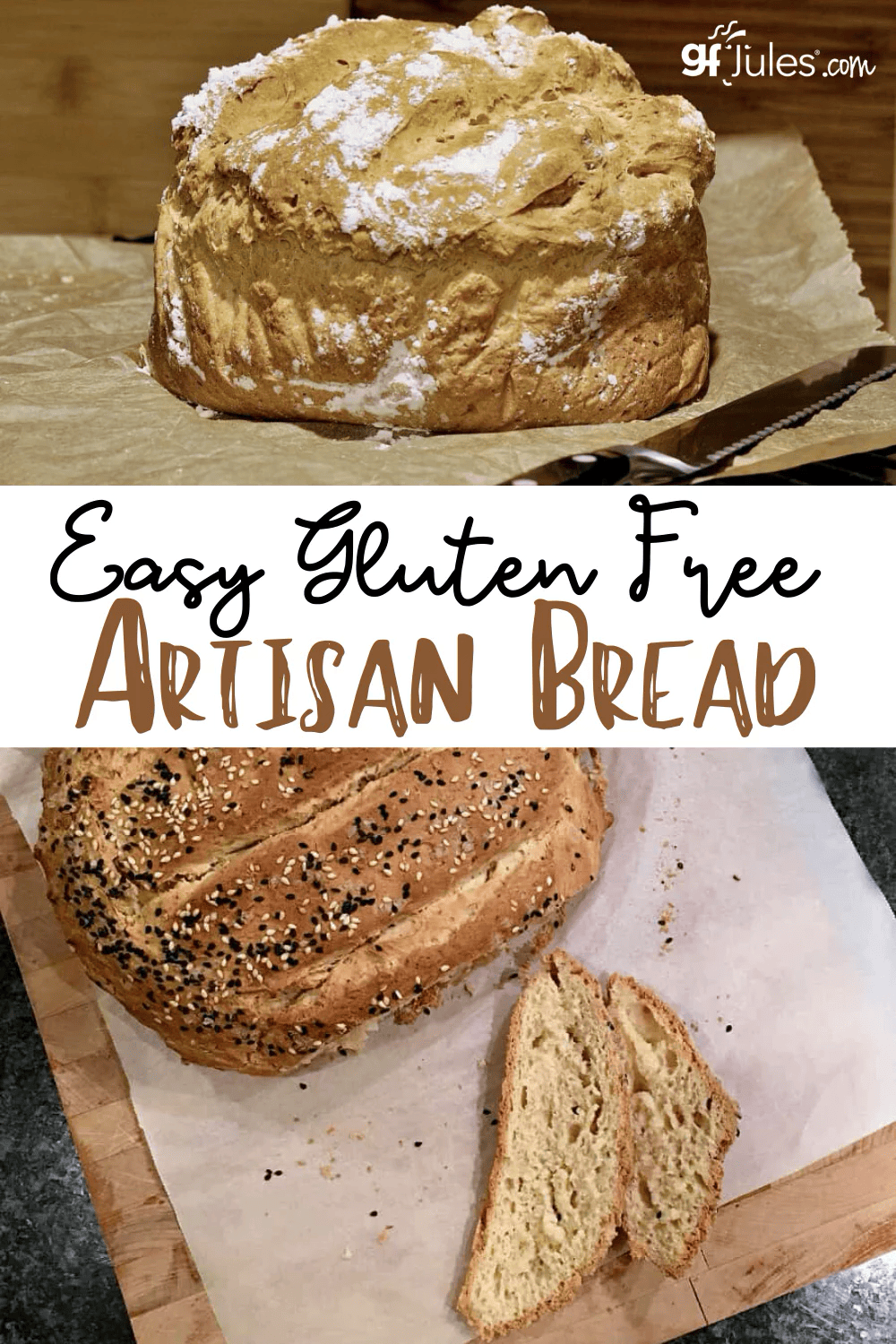 Gluten Free Artisan Bread - quick and easy! - gfJules