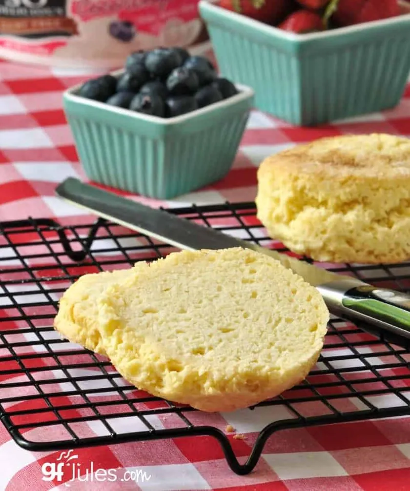 red white and blue gluten free shortcakes with So Delicious gfJules.com