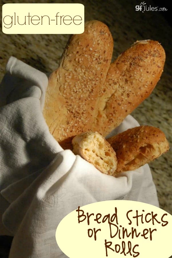 Gluten Free Bread Sticks or Dinner Rolls - gfJules
