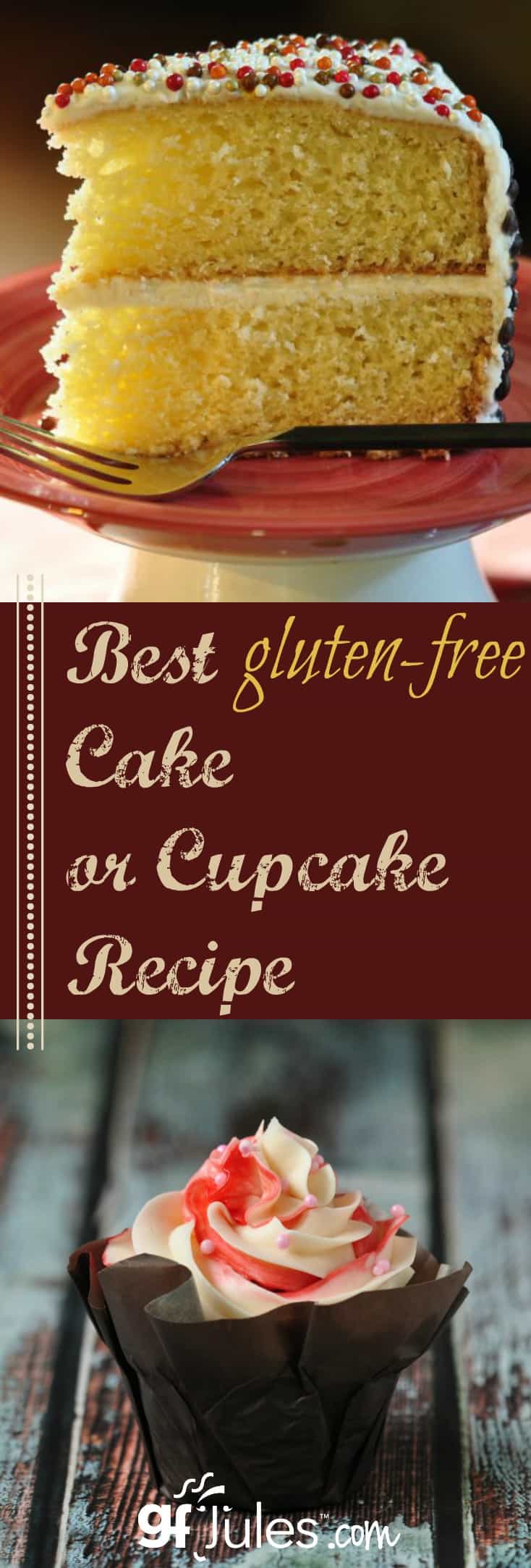 best gluten free cake or cupcake recipe gfJules.com