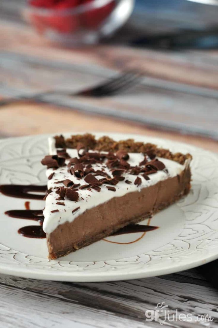 chocolate cream pie slice |gfJules.com