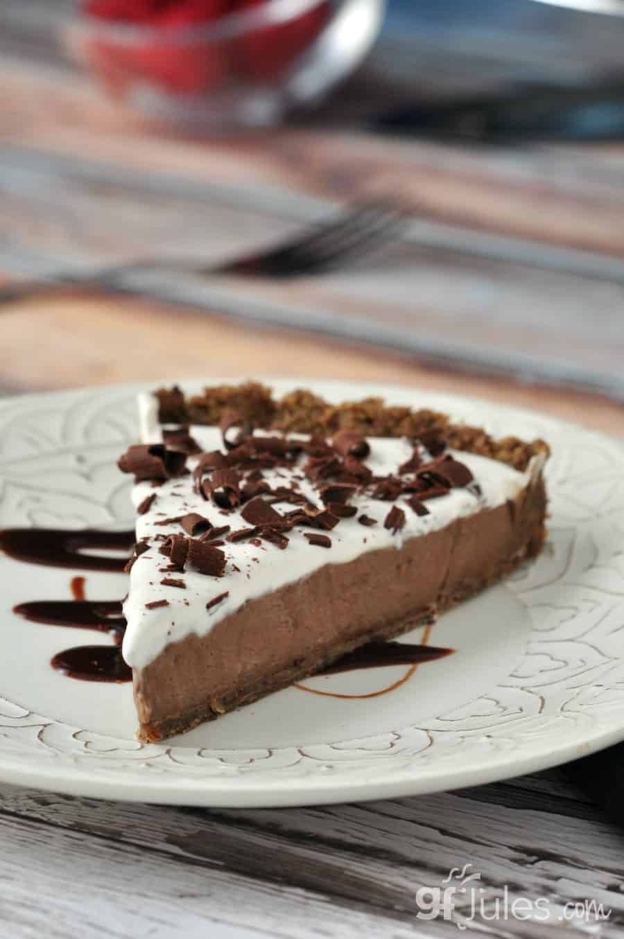 chocolate cream pie slice |gfJules.com