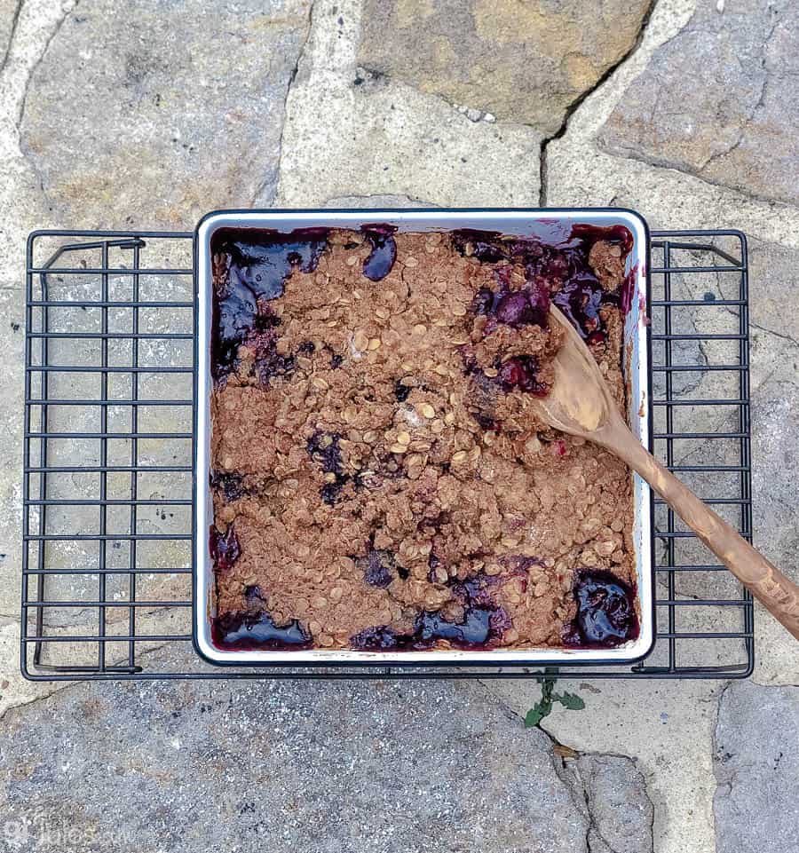 gfJules gluten free cherry crisp