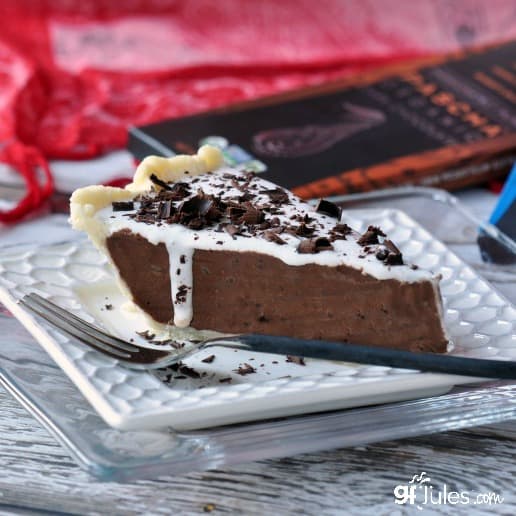 gluten free chocolate cream pie square