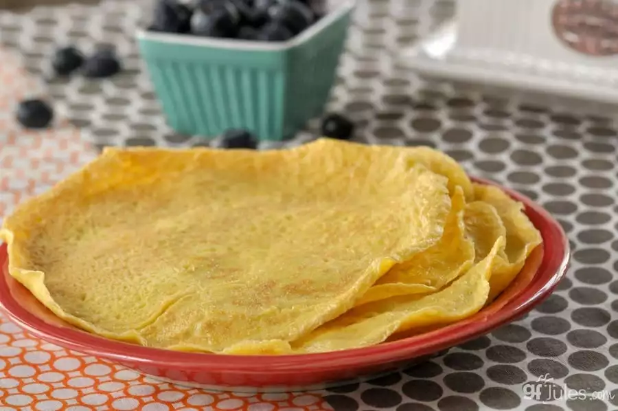 gluten free crepes on plate