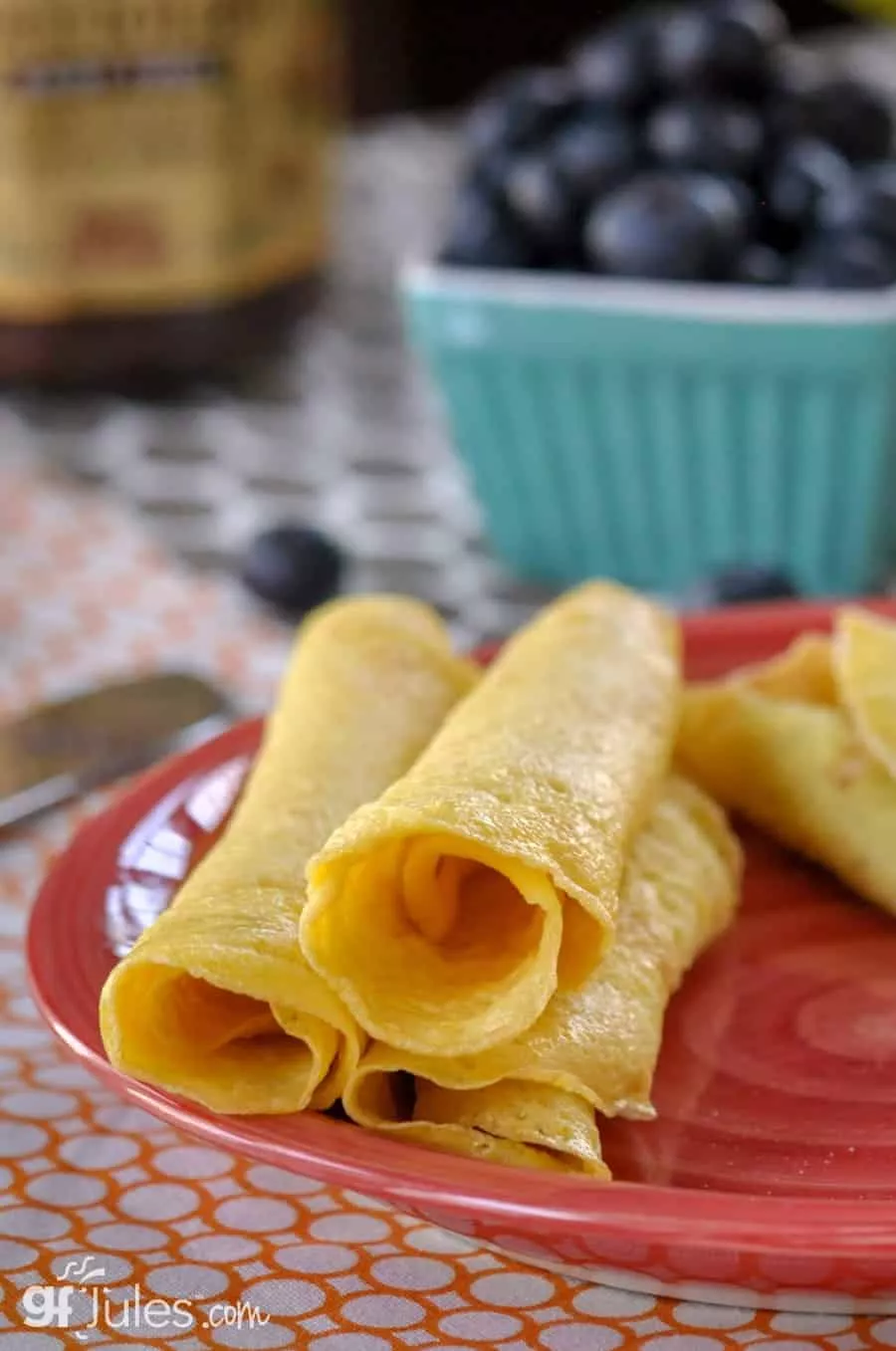 gluten free crepes with berries