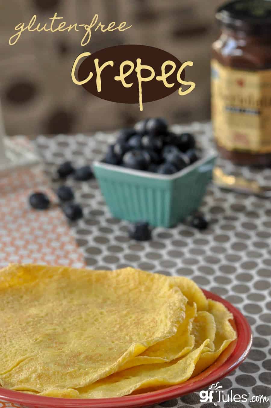 gfJules EASY gluten free crepes are perfect for a quick breakfast, lunch or dinner. Treat them like thin pancakes or wraps for your favorite filling! 
