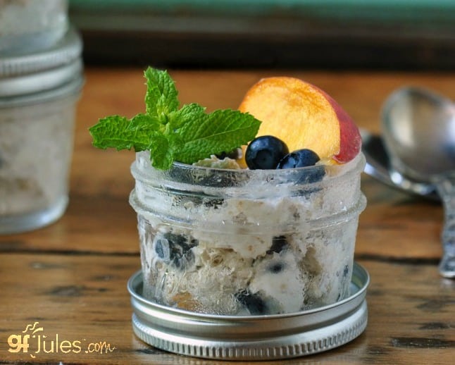 gluten free overnight oats with mint