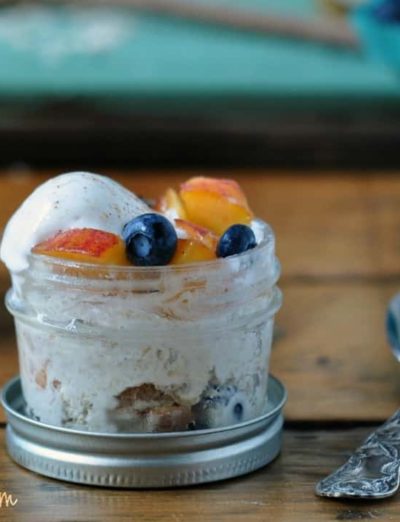 gluten free overnight oats jar