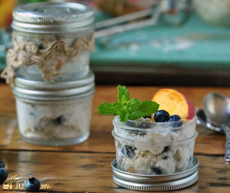 Gluten Free Overnight Oats Dessert in jars