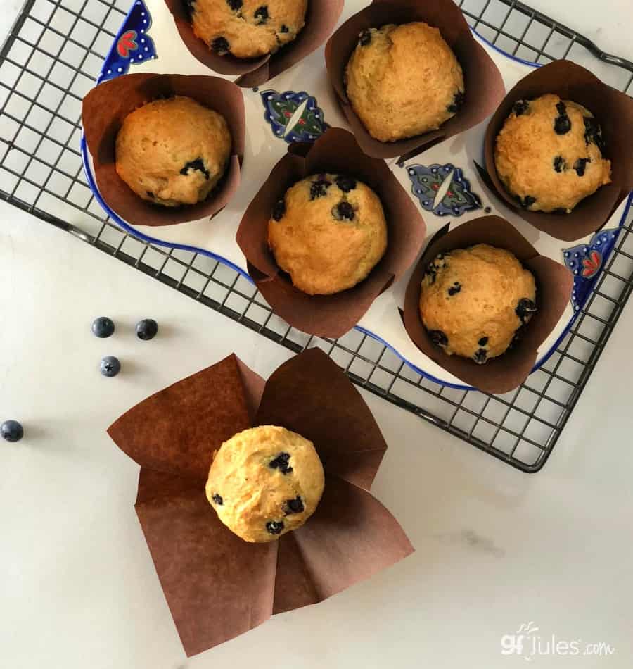 gluten free lemon berry muffins