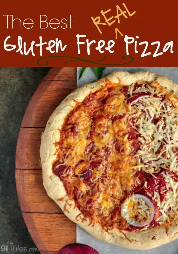 The Best Gluten Free Pizza -- it's REAL pizza! Thick or thin crust gfJules