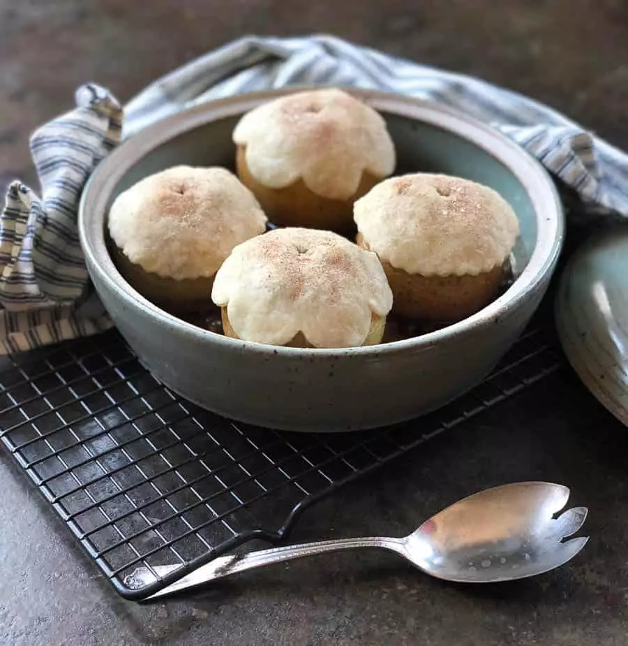 Mini Gluten Free Baked Apple Pies