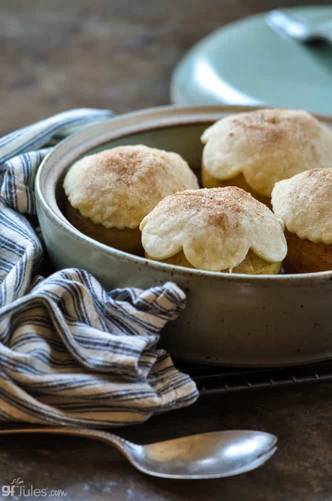 gluten free baked apple apple pies