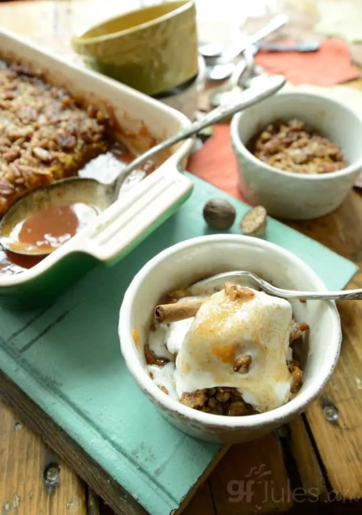 gluten-free-maple-pumpkin-cobbler-with-ice-cream-gfjules-com