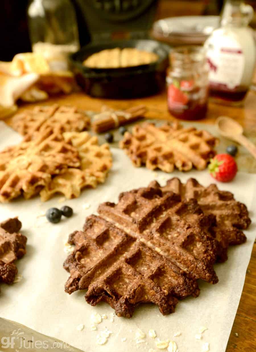 gluten-free-overnight-oats-waffles-chocolate
