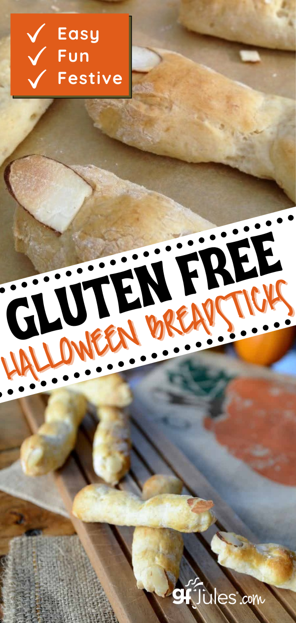 Gluten Free Halloween Breadsticks