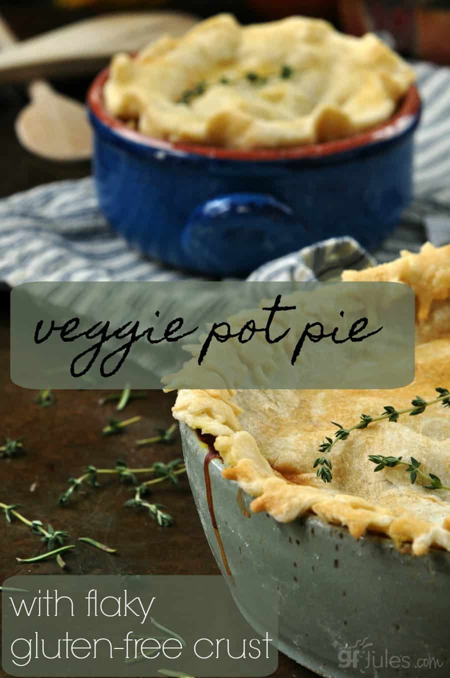 Gluten Free Veggie Pot Pies with flaky gluten-free crust gfJules