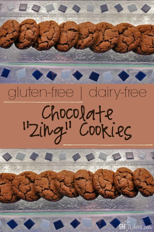 Gluten Free, Dairy Free Chocolate Zing Cookies with a slight spicy kick - gfJules