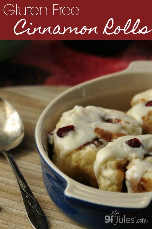 Mindy's Famous Gluten Free Cinnamon Rolls Recipe is an old family favorite, converted to gluten free just by using my gfJules Gluten Free All Purpose Flour!