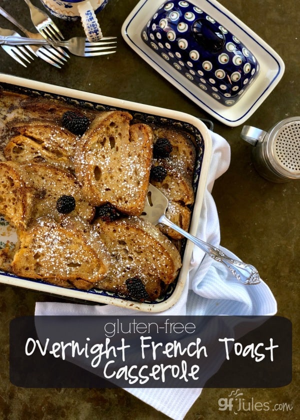 Gluten Free Overnight French Toast Casserole gfJules OH