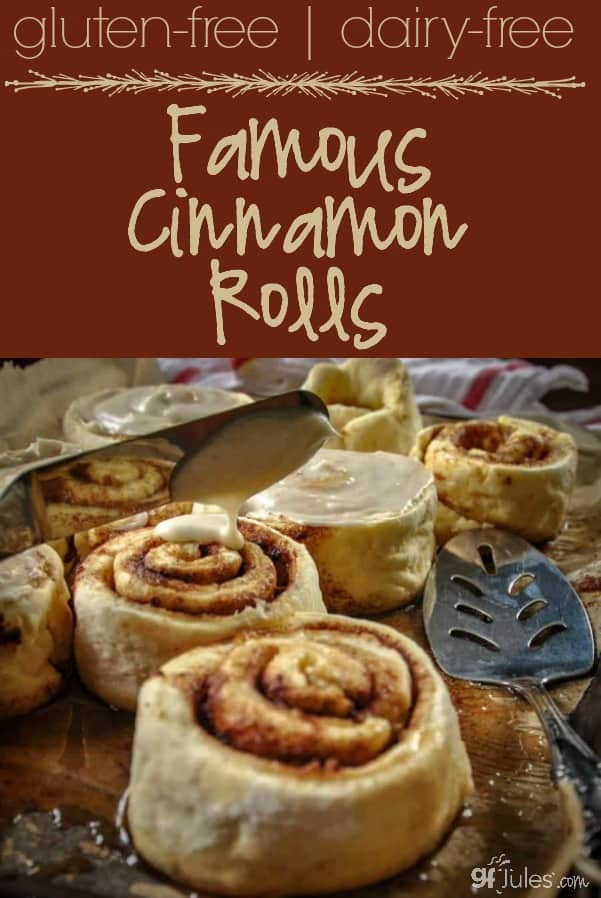 Mindy's Famous Gluten Free Cinnamon Rolls Dairy Free - gfJules